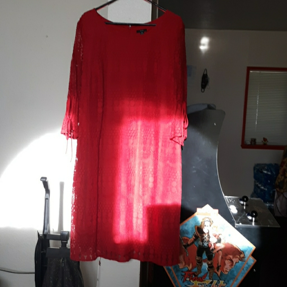 Retro red dress size 18